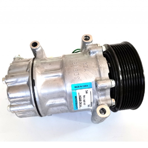 Sanden compressor SD6V12, clutch 8PK 24V