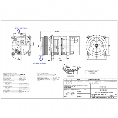 Compressors TM16 (24V / 2A) ; Thermo King 102-571